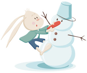 bunny vs snowman