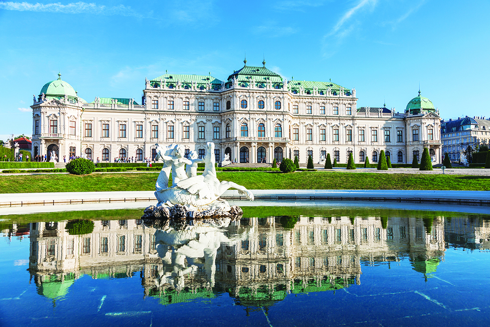 Belvedere Palace in Vienna, Austria