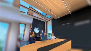 Participants in a virtual reality research session